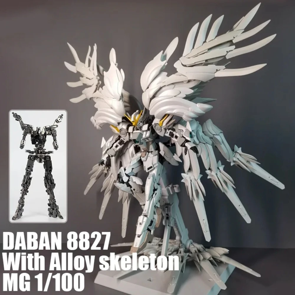 

In stock MG 1/100 Daban 8827 Alloy Skeleton Model Snow White Prelude Fix Model XXXG-00YSW Wings Assembly Model Kit Action Toys