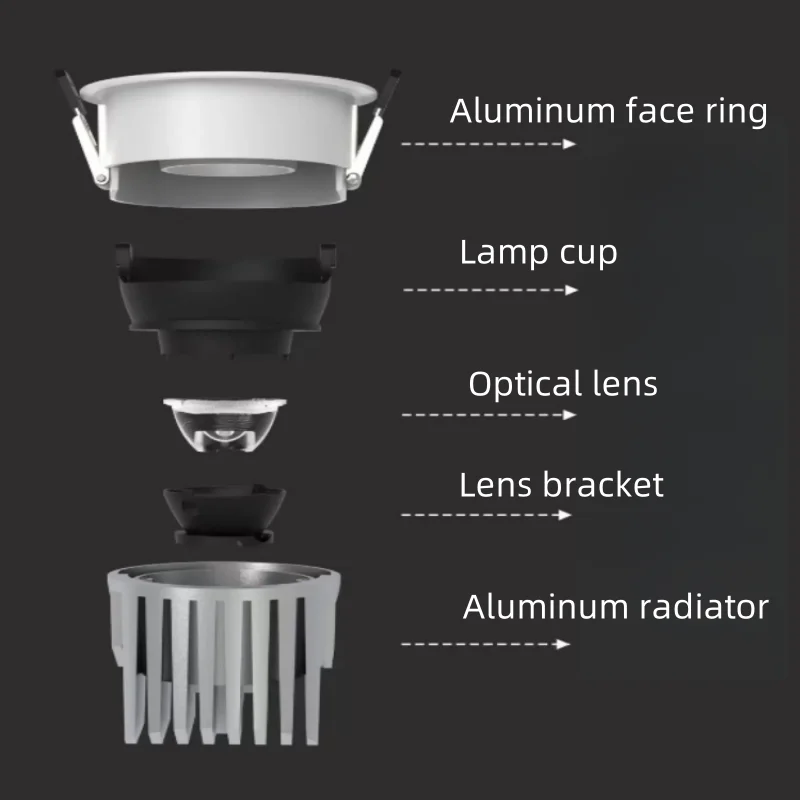 مصابيح كاشفة غير مرئية غير مرئية على شكل قوس من سلسلة رولكس خالية من الوميض ومضادة للوهج وهي تتخلص من الحرارة بشكل ممتاز