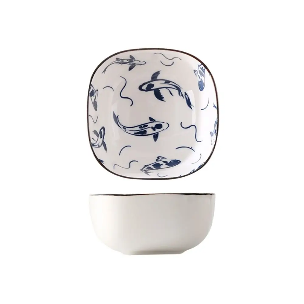 

2/6Pcs Handmade Ceramic Dipping Bowls Vintage Blue Japanese Style Small Serving Bowls Stackable Thicken Soy Sauce Dish Sushi