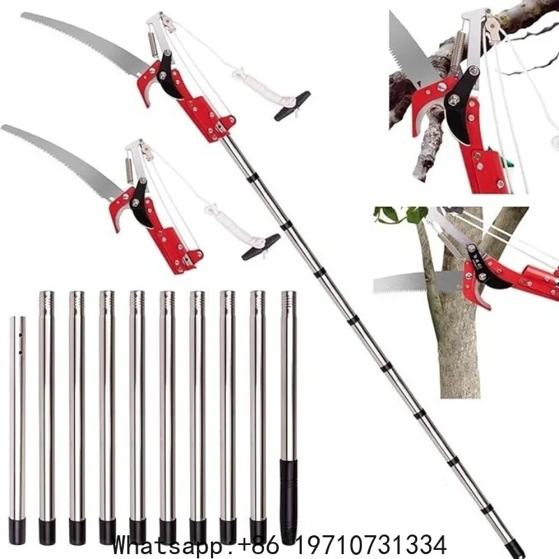 

High Altitude Branch Shears Extendable Splicing Rod Trimming Tool Fruit Tree Plant Scissors Pruning Shears Gardening Manual Tool