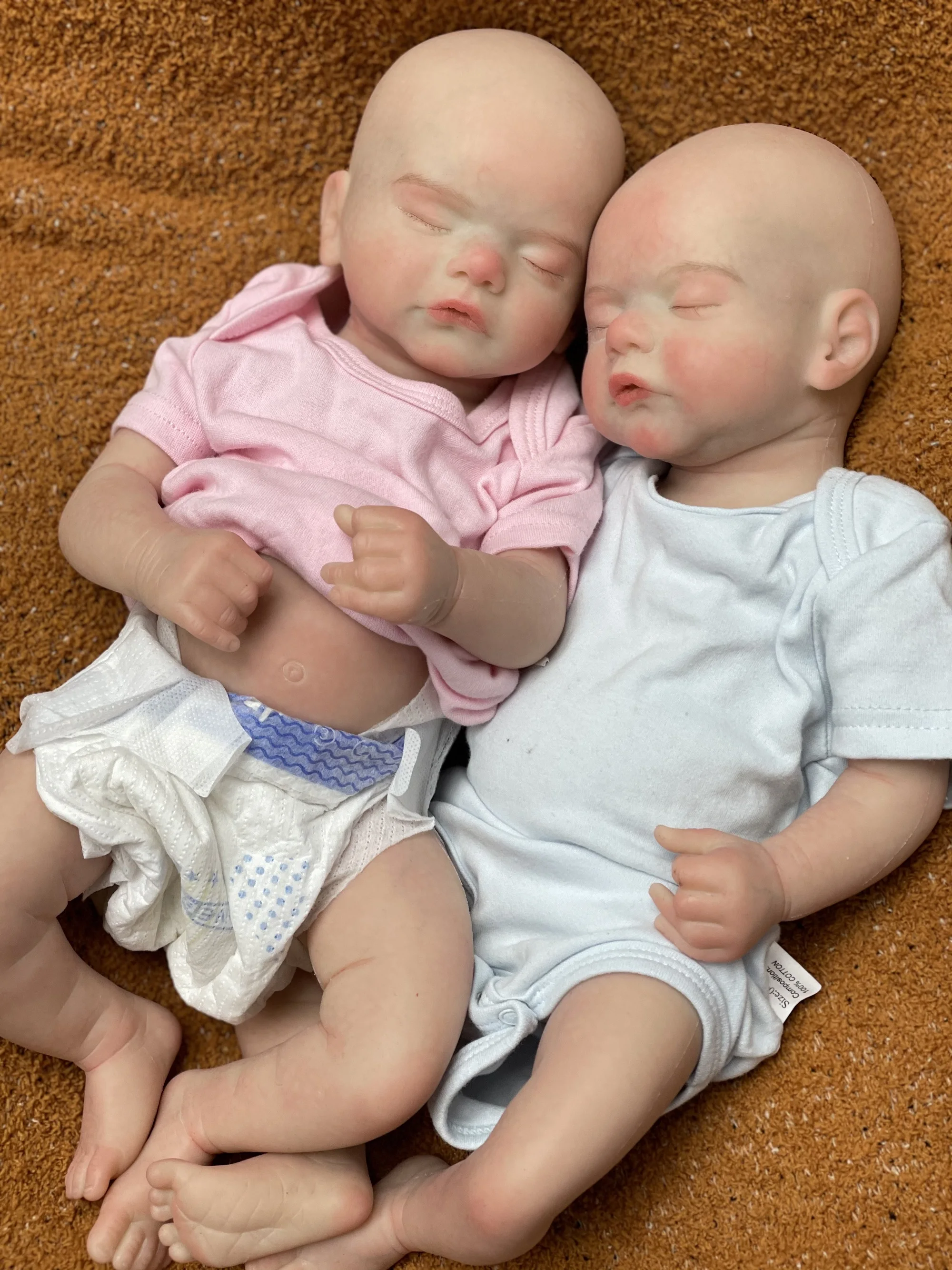 45CM Sam All Silicone Full Body Soft Solid Silicone Reborn Dolls Painted/Unpainted Handmade Baby Doll Reborn Corpo De Silicone