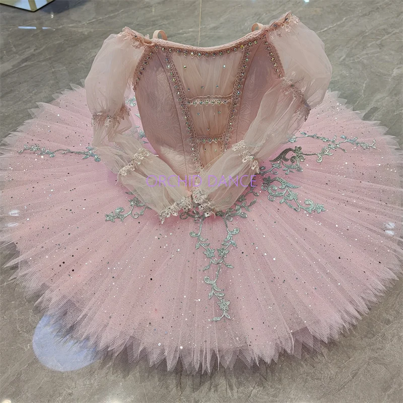 New Design Professional High Quality Custom Size Kids Girls Puppet Performance Wear Pink Fairy Doll Ballet Tutu Costumes