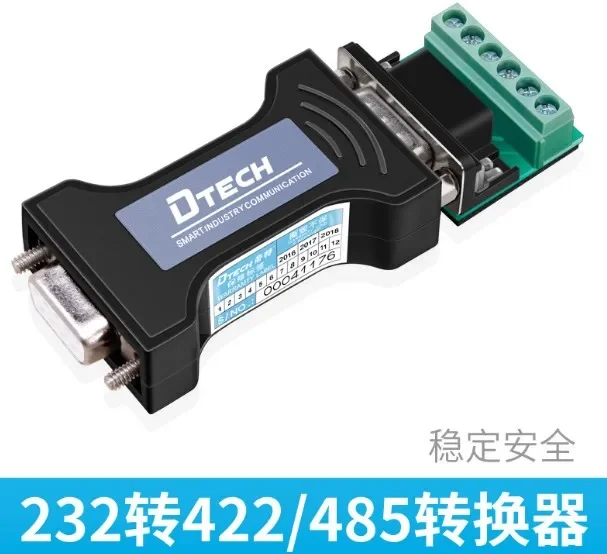 DTECH RS232 to RS485/RS422 to RS485 RS422 485/422 converter passive anti-surge anti-static belt