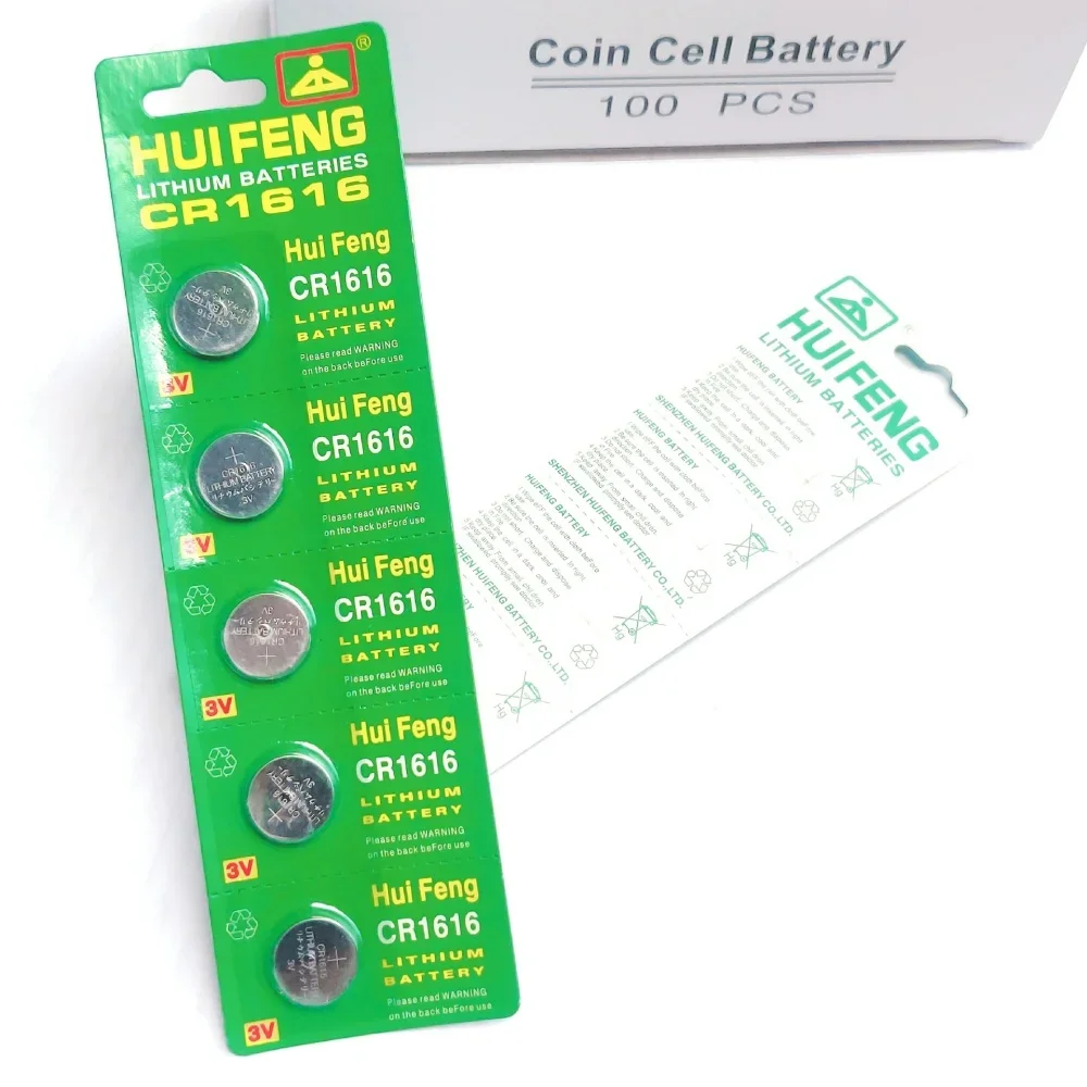 5PCS-50PCS CR1616 lithium button battery DL1616 BR1616 ECR1616 5021LC L11 L28 LM1616 car key remote control motherboard battery
