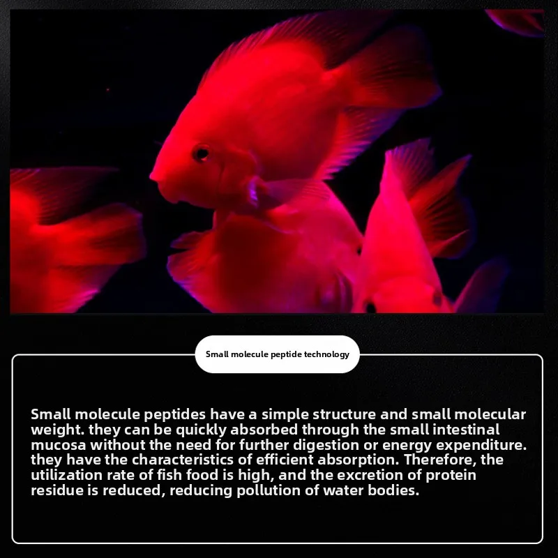 Happee Fish Blood Parrot Cichlid Food, Red Enhancing Sinking Pellets with Astaxanthin for Vibrant Color,Granules for Parrot Fish
