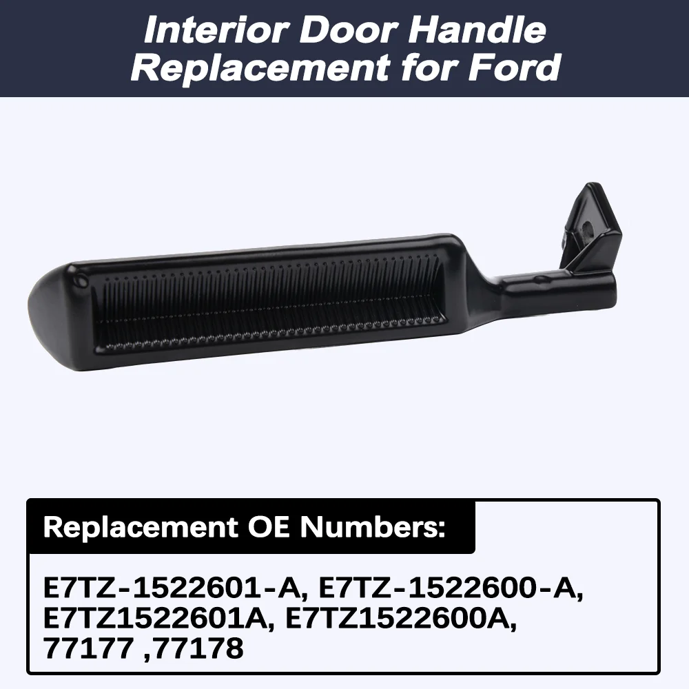 Interior Door Handle, E7TZ1522601A E7TZ1522600A Compatible with Ford F150 F250 F350 Mustang 1987-1996 DH063 5