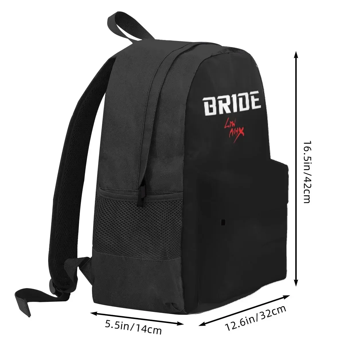 Bride Jdm Material Backpack Daypack Large Capacity Boys Girls BookBag School Bag Shoulder Bags for Men Women