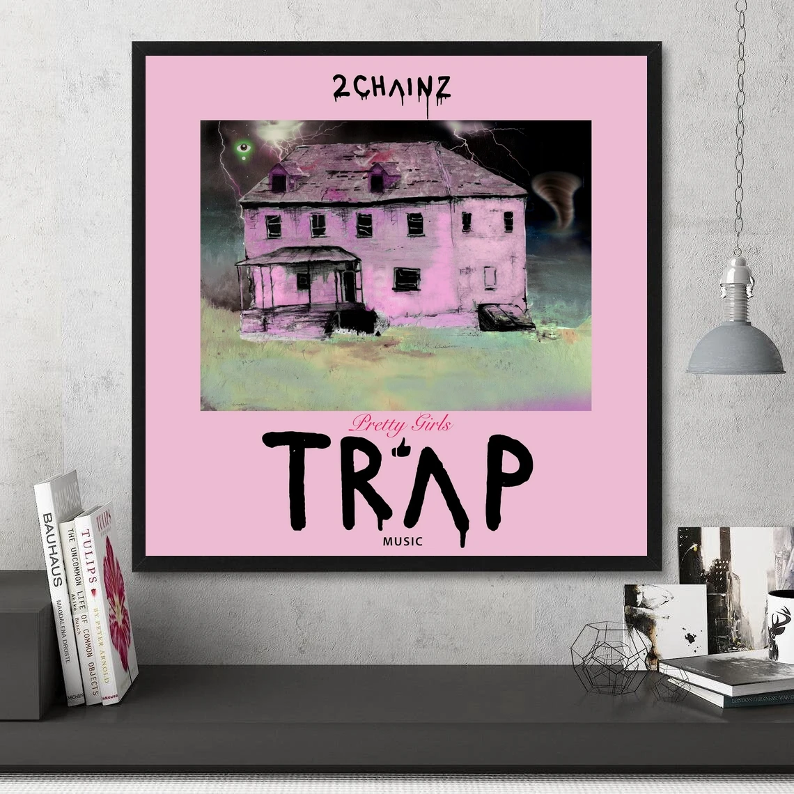 2 Chainz Pretty Girls Like Trap Music Album Cover Poster HD Printable Canvas Art Print Home Decor Wall Painting ( No Frame )