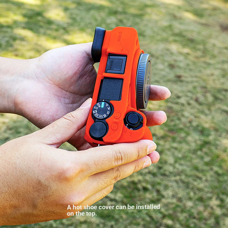 Silicone Camera Bag Suitable for Sony A6500 Protective Case Soft Shell Shockproof Scratch-Resistant