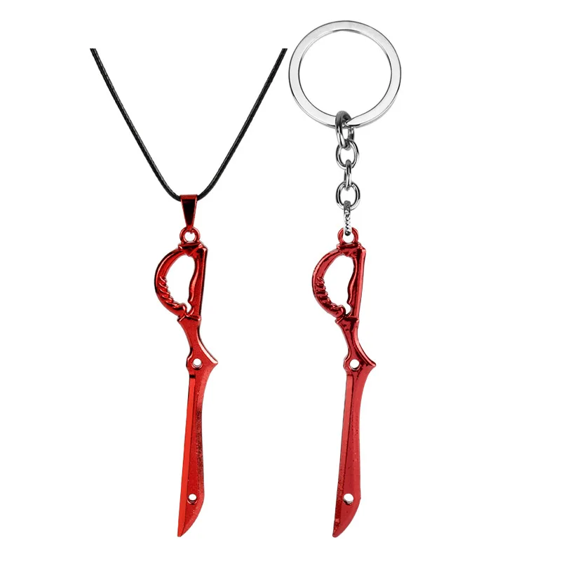 

Anime KILL la KILL Matoi Ryuuko Cosplay Necklace Keychain Unisex Choker Scissors Pendant Keyrings Key Chains Accessory Prop Gift