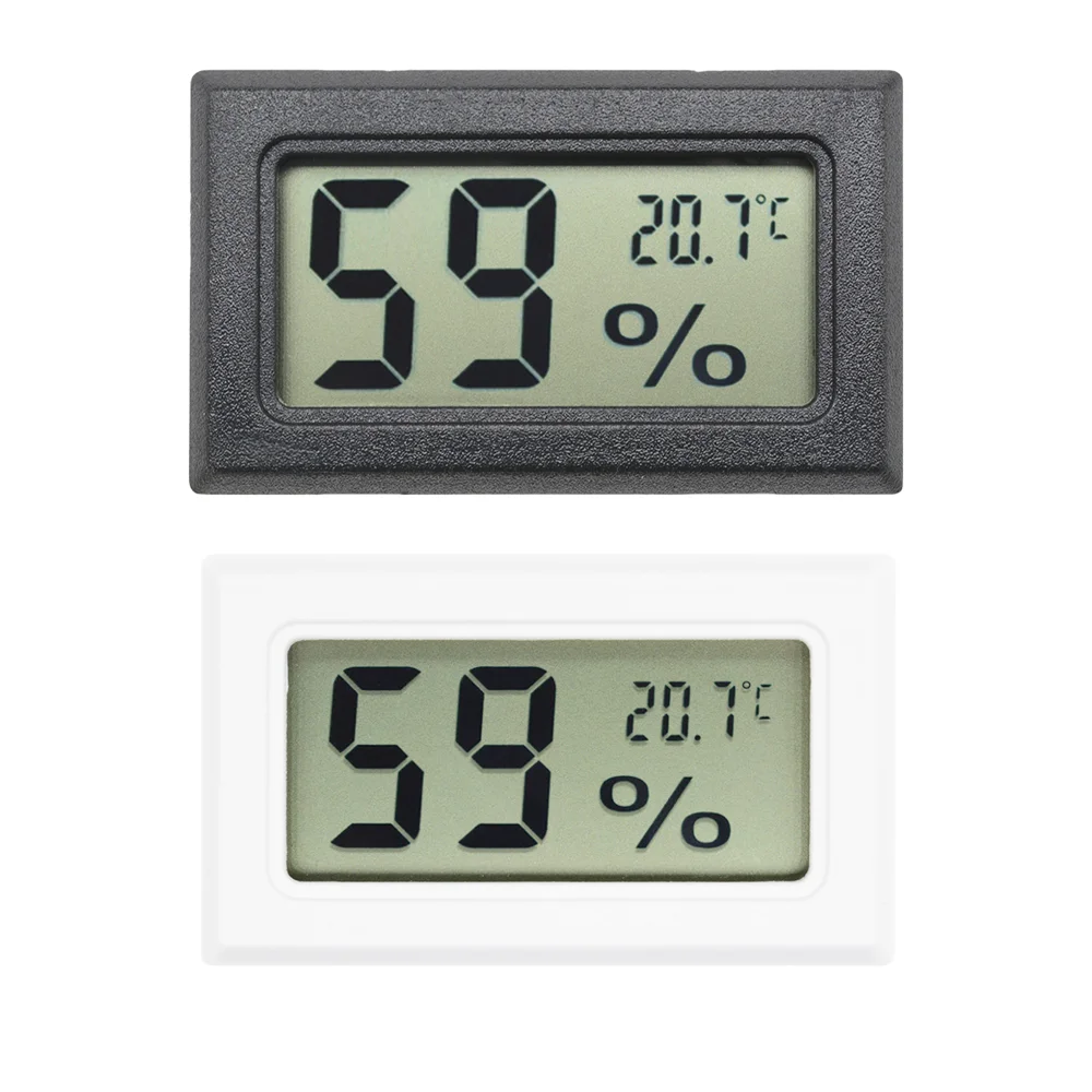 Mini Digital Thermometer Hygrometer LCD Embedded Temperature And Humidity Meter Temperature Sensor Humidity Meter Gauge