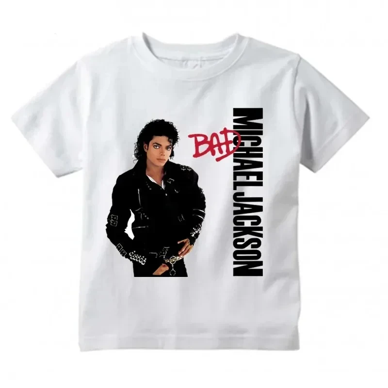 26 zomer nieuwe Michael Jackson platte print katoenen T-shirt Harajuku Rock Fashion Casual korte mouwen ronde hals ademend T-shirt
