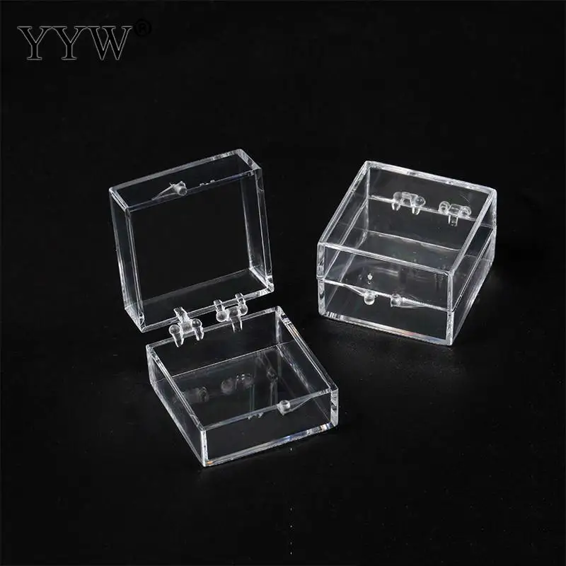 Wholesale Multi Size Transparent Jewelry Beads Containers Square Portable Organizer Diamond Accessories Storage Box