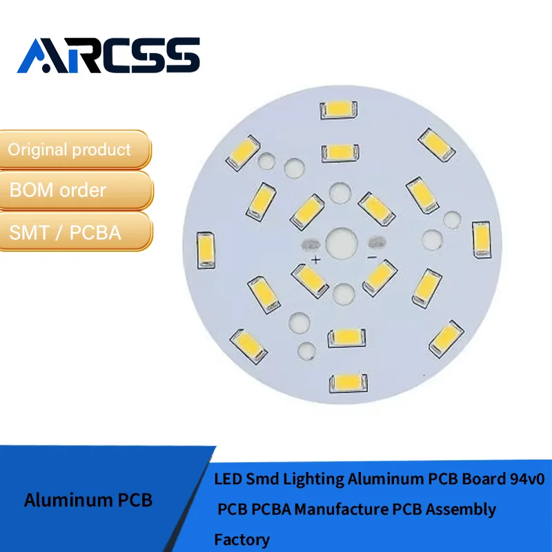 LED Smd Lighting Aluminum PCB Board 94v0  PCB PCBA Manufacture PCB Assembly Factory