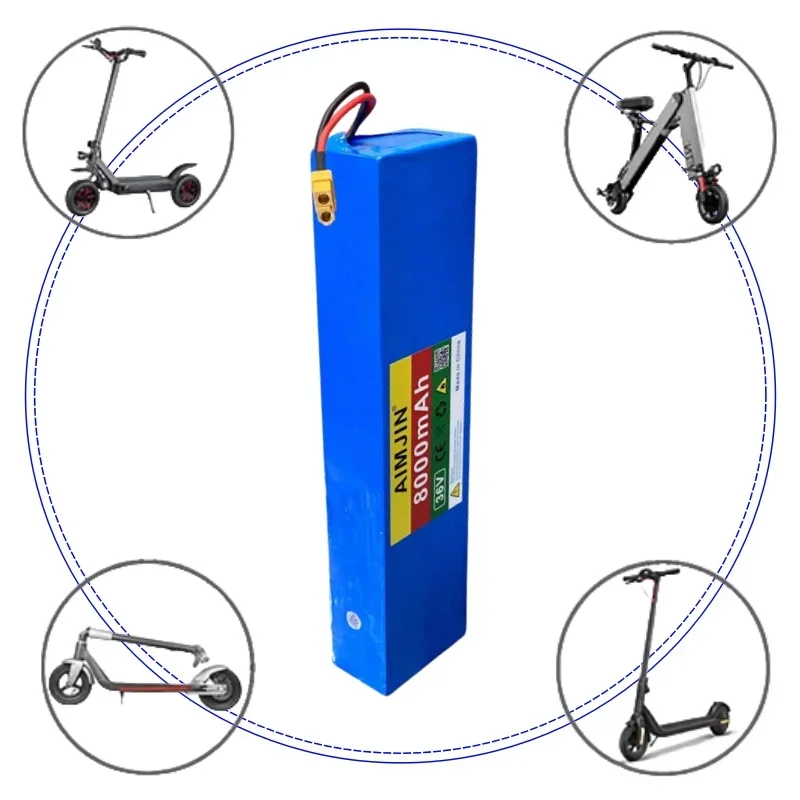 Baterai skuter listrik Kugoo M2, S1, S2, S3, S3 Pro, Li-ion 500W daya tinggi kapasitas besar dengan BMS 10S3P 36V 8.0Ah