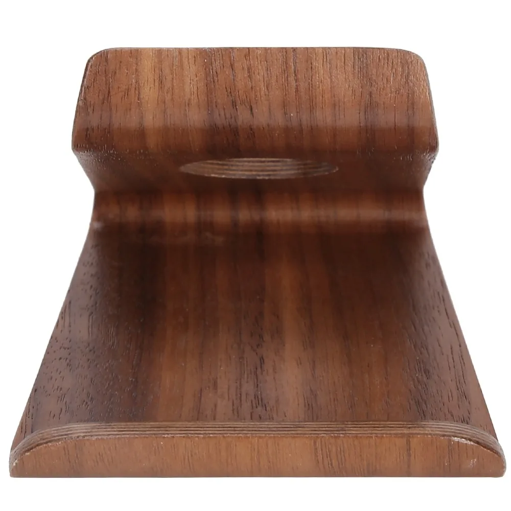 

Double-Sided Design Tablet PC Holder Nut Brown /Wood Color Wood Mobile Phone Bracket 90*75*65mm Compact Size