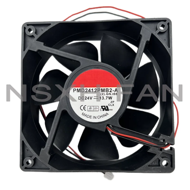 Ventilador de refrigeração do conversor de frequência, PMD2412PMB2-A, 24V 13.7W, 12038, 12cm