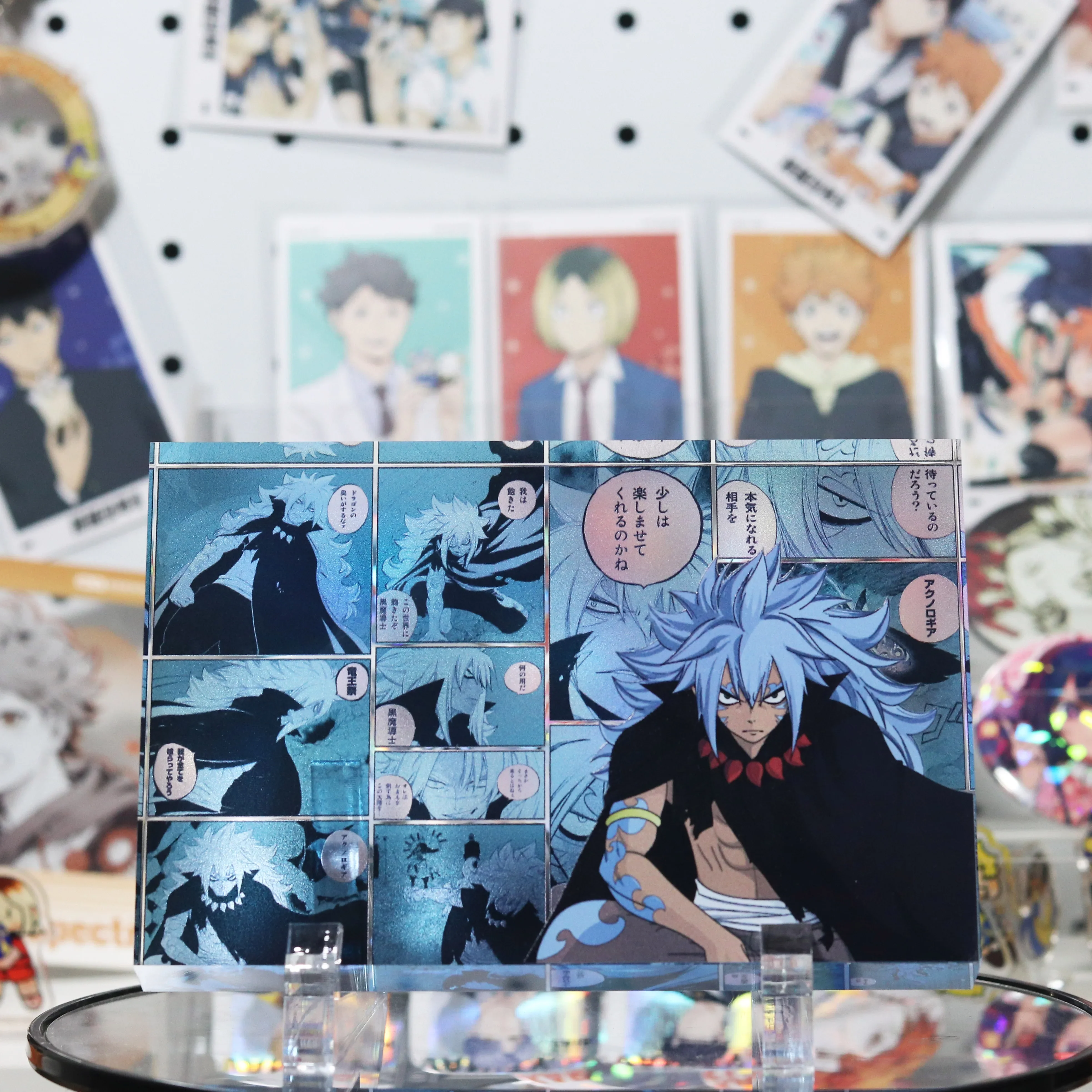 FAIRY TAIL Natsu Lucy Erza Gray Wendy Acrylic Stand Card Peripheral Products Armin Titan Animation Derivatives Holiday Gifts