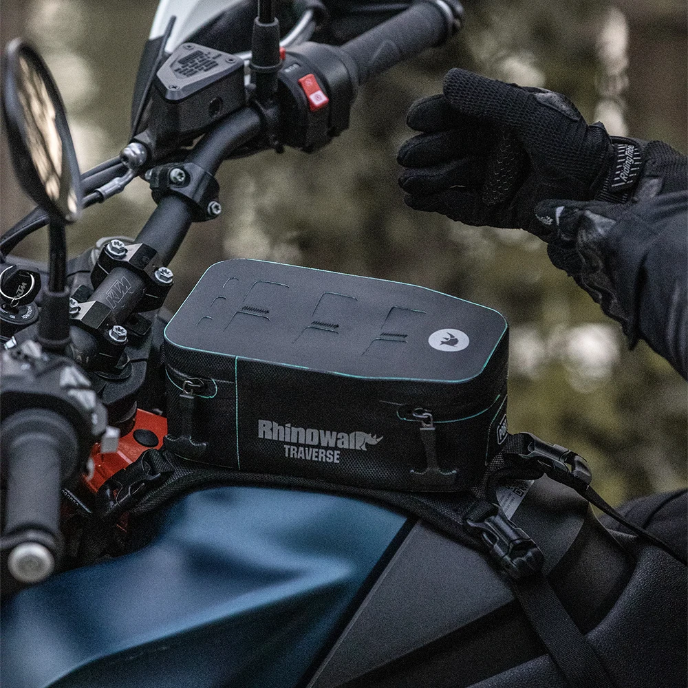 Rhinowalk Motorcycle Tank Bag 2L Fully Waterproof Motorcycle Storage Bag Tool Box Motorbike Accessories Removable Inner Liner