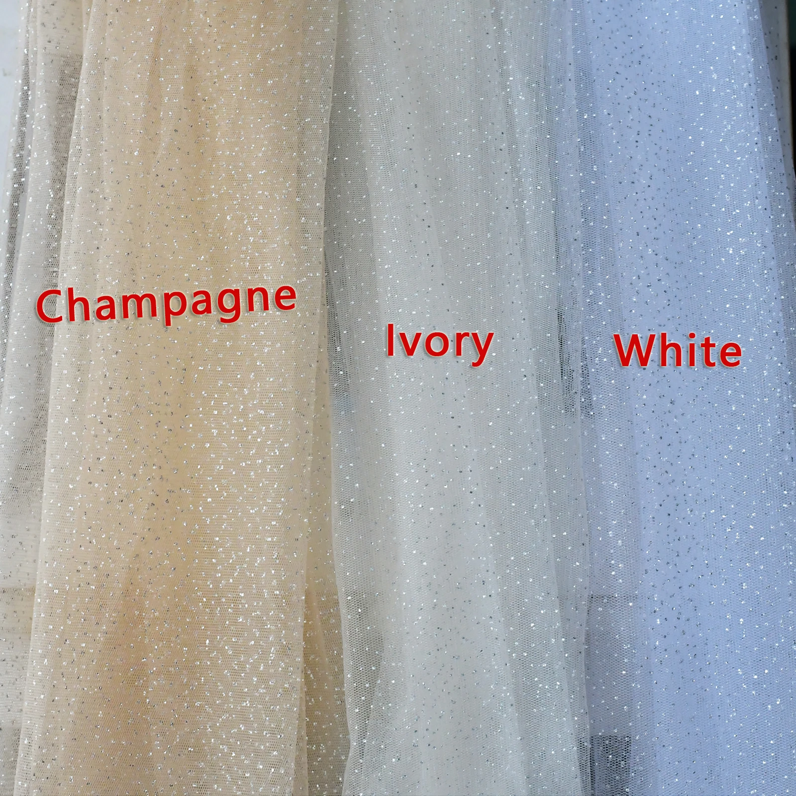 V101 Sparking Bridal Veils Shimmering Wedding Veil with Comb Bing Bling 1 Tier Cut Edge White Champagne Wedding Accessories 2023