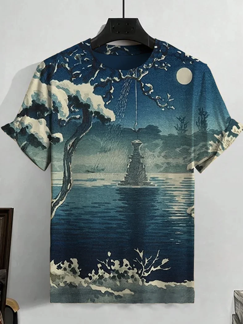 

Funny Samurai Animal Graphic T Shirt for Men Clothing 3D Printed Anime T-Shirt New Harajuku Daily Unisex Short Sleeve Tops Tees
