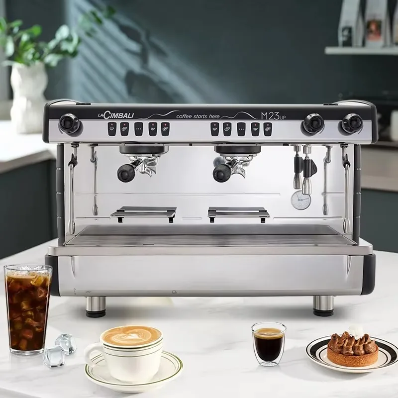 SY-97 Italian La Cimbali M23UP 2 Group Semi Automatic Espresso Machine Dual Head PID Control Tall Cup Commercial Coffee Maker