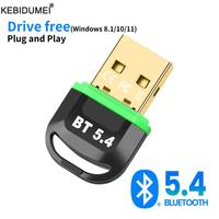 Bluetooth Adapter for Pc Usb Bluetooth 5.4 Dongle Bluetooth 5.3 Receiver for Speaker Mouse Keyboard Music Audio Transmitter