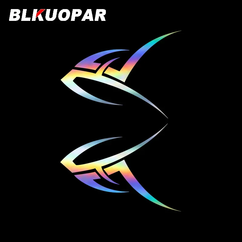 BLKUOPAR for Tribal Flame Car Stickers Waterproof Sunscreen Laser Decals Vinyl Creative Refrigerator Helmet Decor Car Label