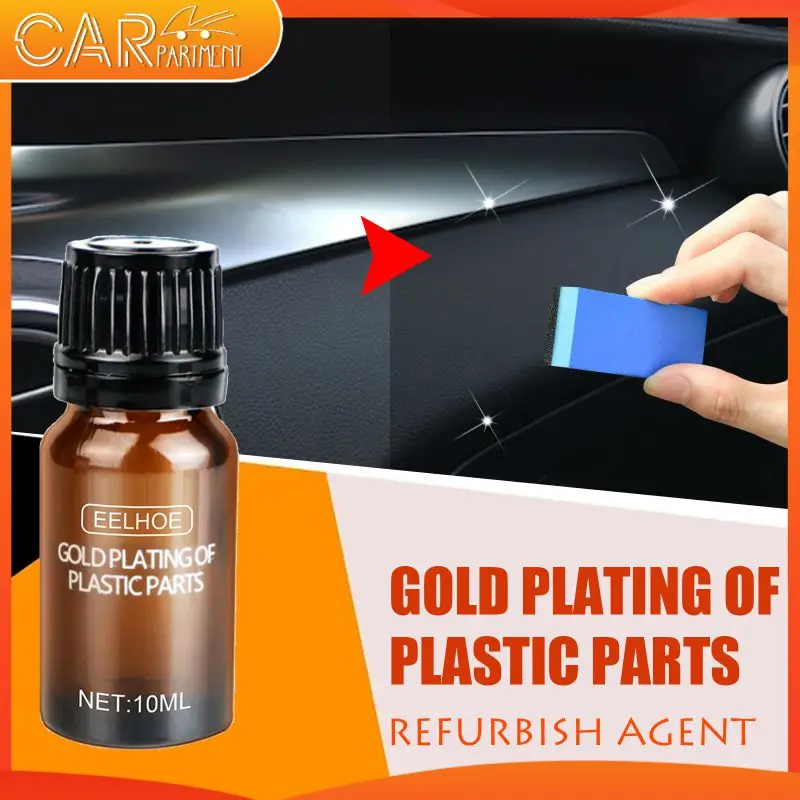 Universal Car Plastic Parts Refurbish Agent Maintenance Cleaner Practical Long-lasting 10ml Oating Paste Car Supplies Accessorie