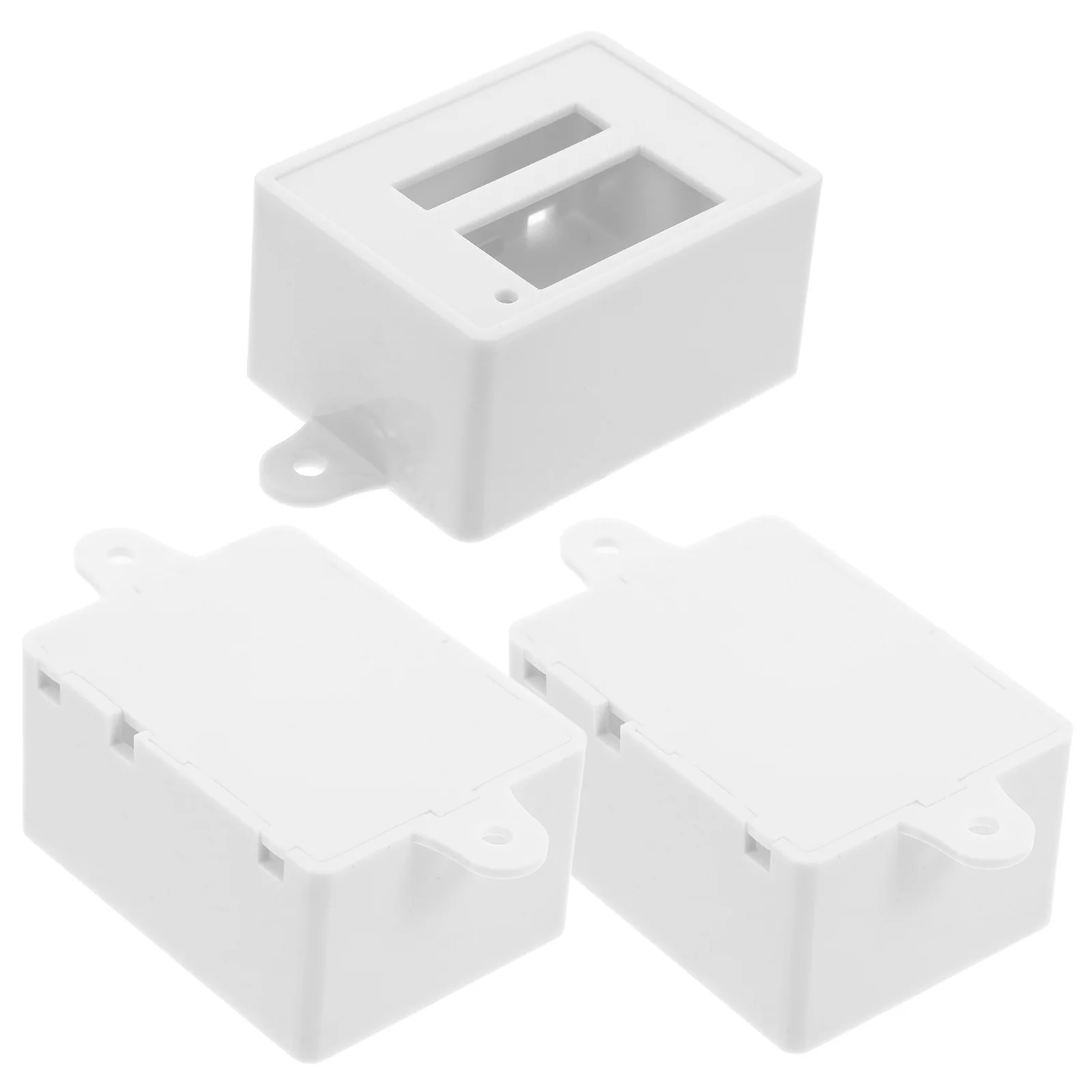 

3Pcs Square Junction Boxes Waterproof Outdoor Electrical Enclosure Plastic Project Case for Wiring Connections Compact Elegant