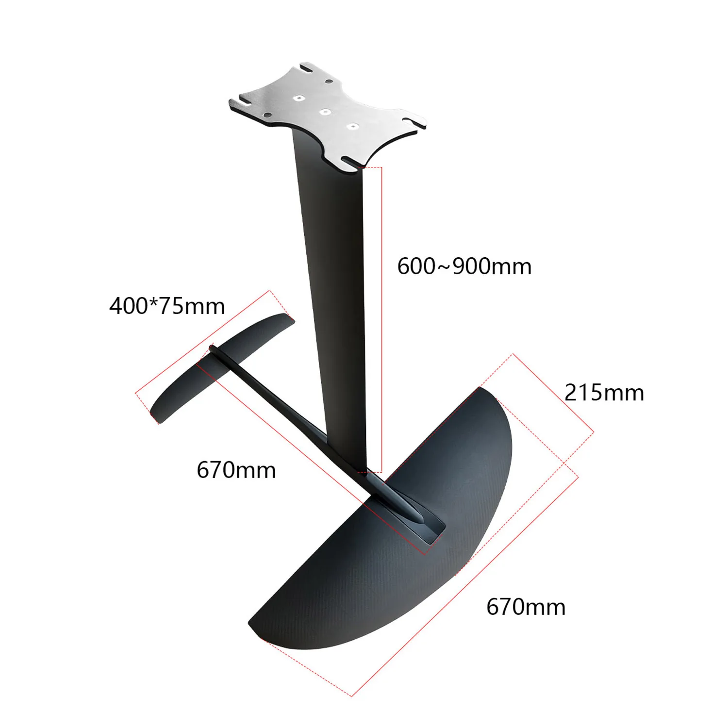 تصميم جديد للرياضات المائية لركوب الأمواج GY03 1153sqcm لوح من رقائق الكربون المائية Wingfoil Kitesurfing الطائرات الورقية احباط الرياضات المائية