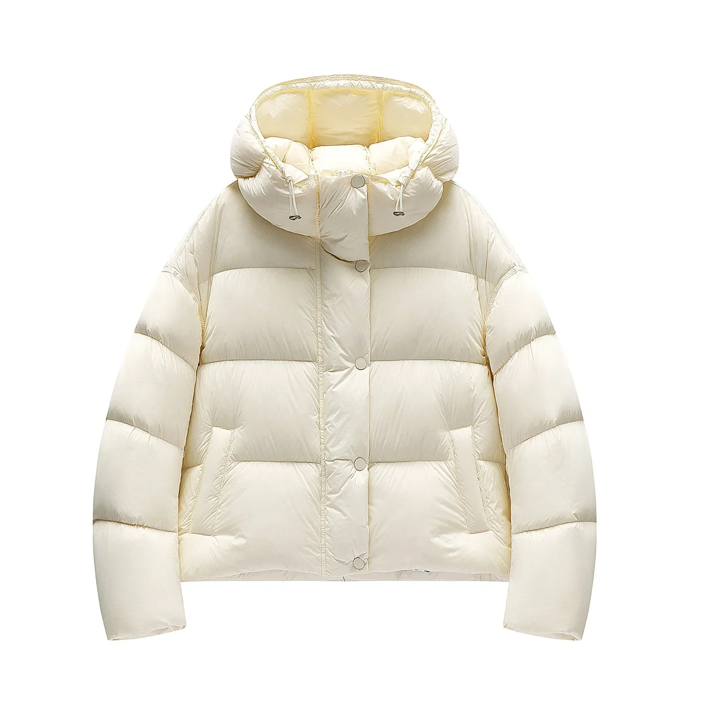 2025 hiver nouveau 90 duvet de canard blanc bouffée nuage doudoune femmes court à capuche épais pain manteau dame ample chaud Parkas vêtements d'extérieur