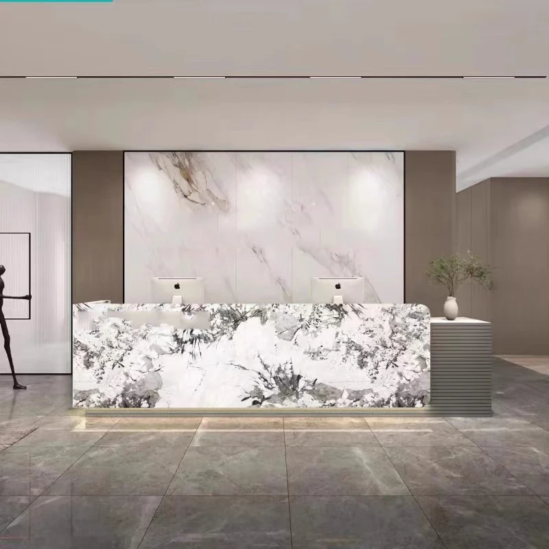 

Wood Luxury Reception Desks Cheap Design Storage Modern White Reception Desks Drawer Classic Empfangs Tresen Office Furniture