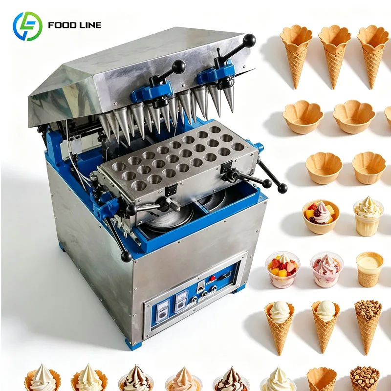 Ice Cream Cone Machine Semi Automatic Commercial Waffle Cone Sugar Cone Baking Machine Customized