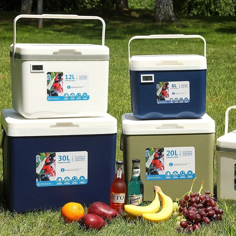 

Portable Ice Bucket Cooler Chest for Outdoor Camping Car Travel Food Freshness Insulated Mini Fridge Box Camping Cooler Ice Box