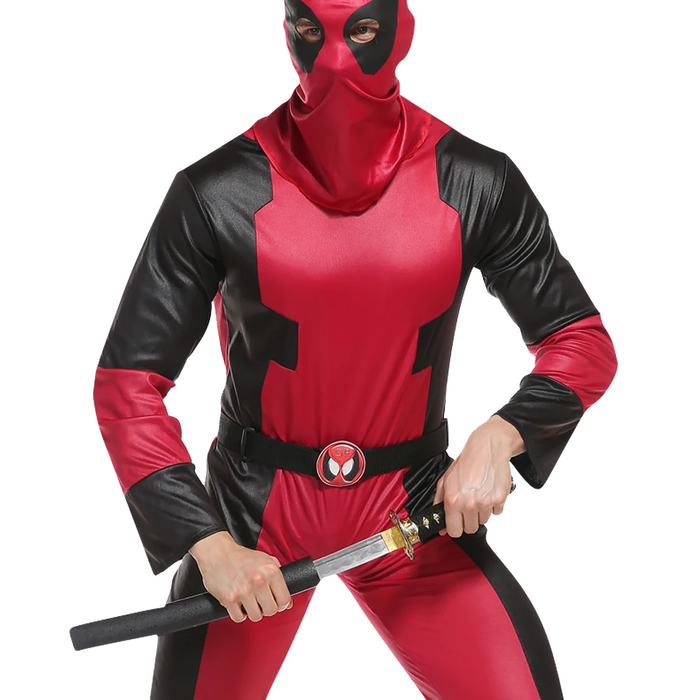 Conjunto de Cosplay de rendimiento Ninja para padres e hijos, disfraz de Ninja de lujo para fiesta familiar, traje de Kung Fu de superhéroe de Halloween