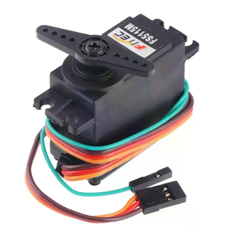 Servo digitale FS5115M-FB 15,5 kg/cm con feedback di posizione 500-2500μs 180 °   Motoriduttore in metallo per robot aereo barca auto RC