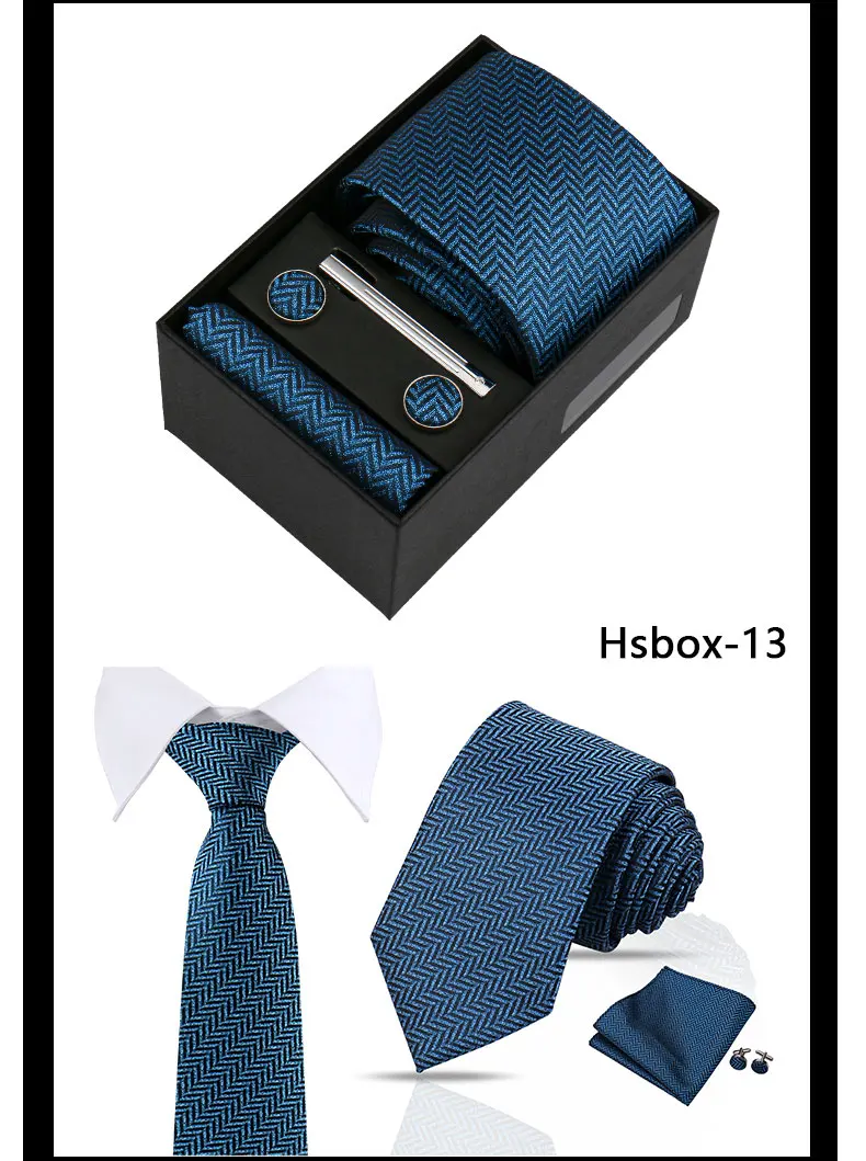 Modische Krawatten für Herren, Paisley-Krawatte, Geschenkbox-Set, originelle Geschenke für Herren, hochwertige Krawatte, Business-, Hochzeits- und Anzug-Accessoires – Detail 17
