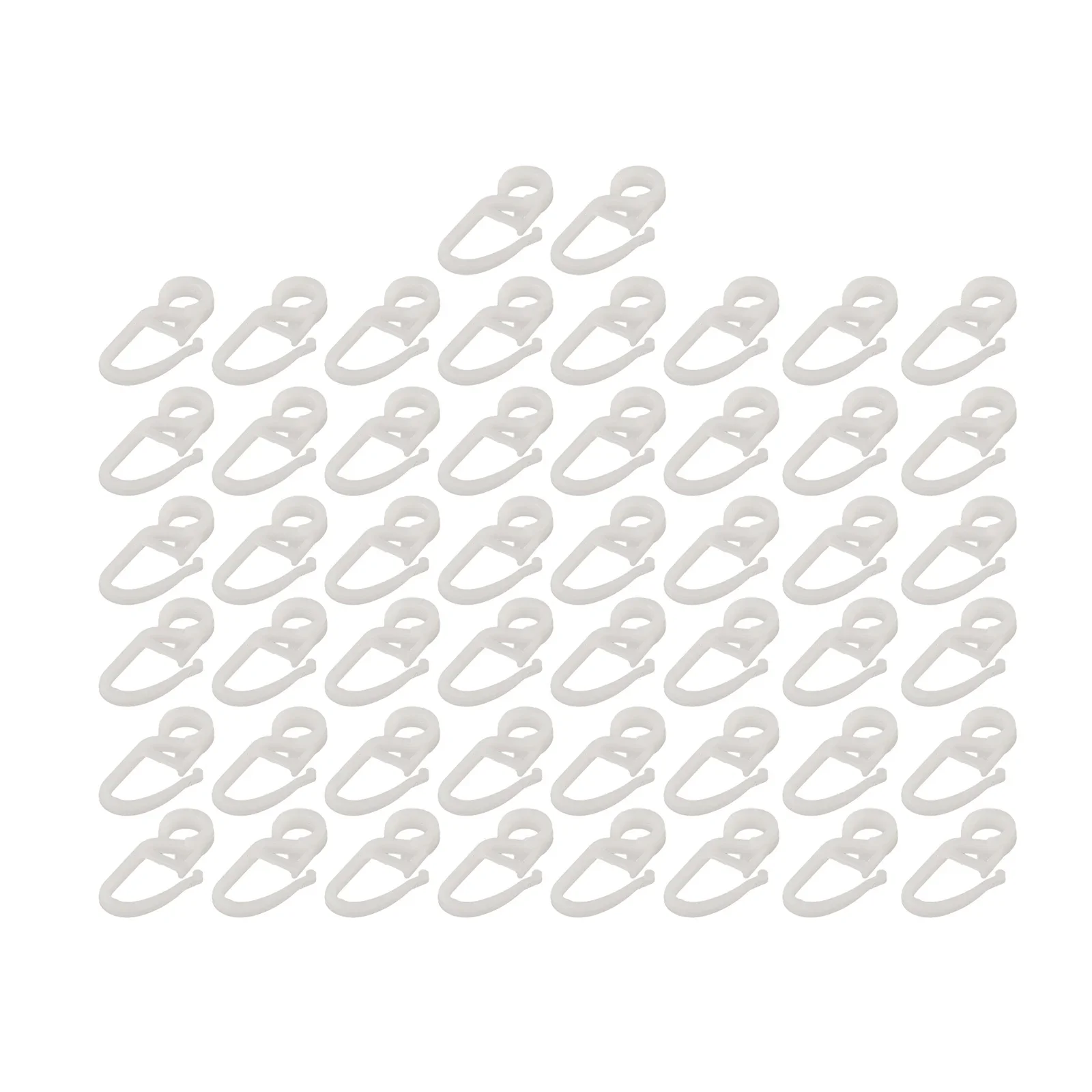 50pcs Curtain Hooks Curtain Folding Hook Strong Tension Clip Ring Window Curtain Hanger Hooks Curtain Fix Part Home Hardware