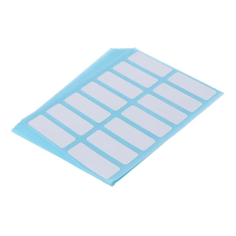 090F Самостоятельная клейкая белая метка 12 листовых метков.