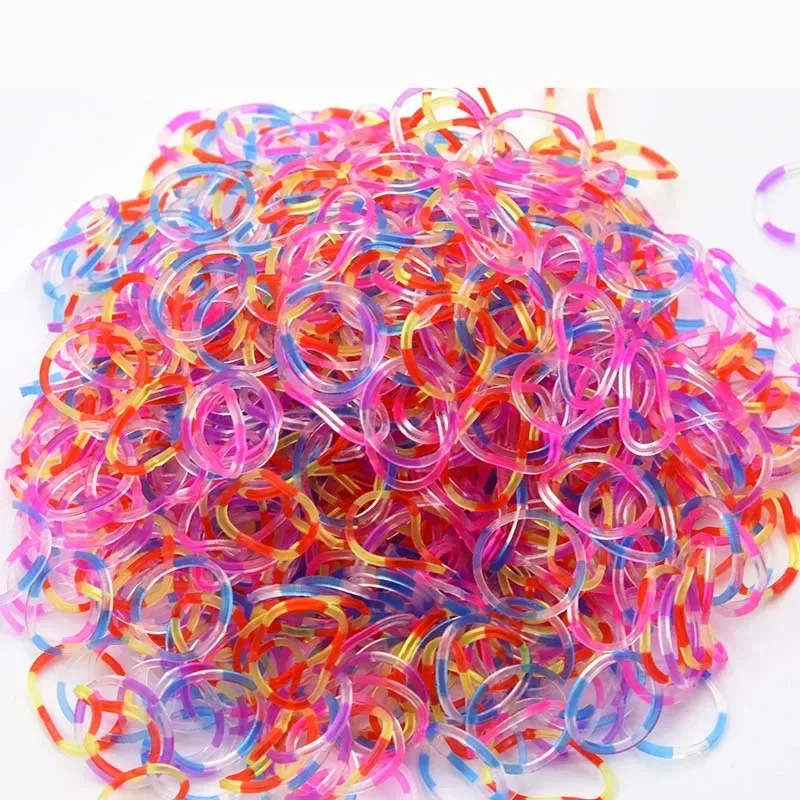 600 Elastic Different Colors Rubber Loom Bands Bracelet Children\'s Homemade Bracelets DIY for Loom Wrist Bracele for Women