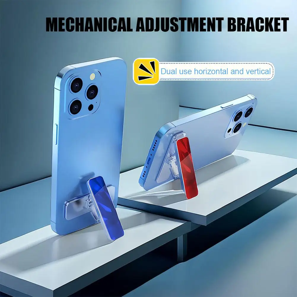 Металлическая складная подставка для телефона, Роскошный мини-держатель для телефона, поворотный держатель для мобильных телефонов, невидимая подставка для телефона, Кронштейн 360 ° F0D9