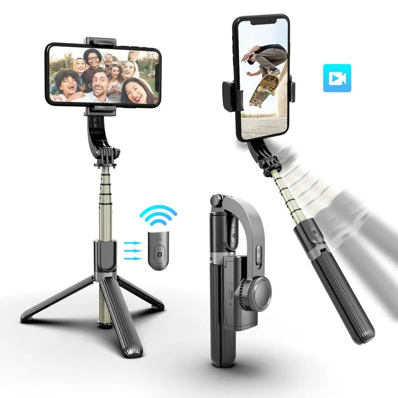 Mini Mobile Phone Stable Selfie Stick L08 Bluetooth Remote Control Hand-Held Tripod Head Shooting Anti-Shake Integrated Bracket