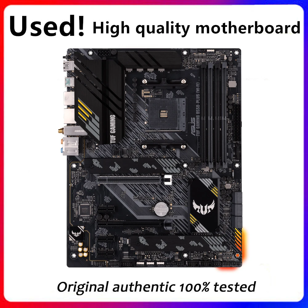 Used For ASUS TUF GAMING B550-PLUS (WI-FI) Motherboard Socket AM4 For AMD B550 Original Desktop PCI-E 4.0 m.2 sata3 Mainboard