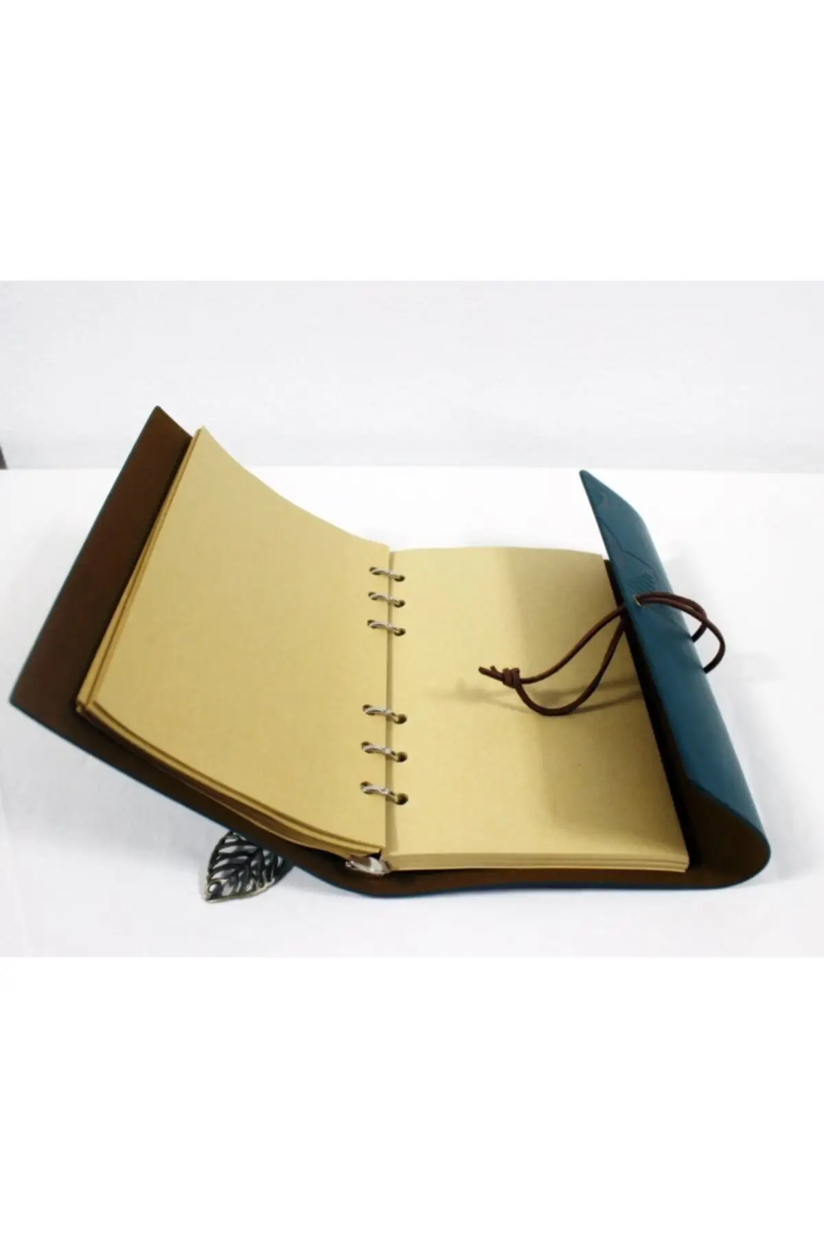 Uras Tumbled Page Leather Coated Organizer Everyday Moment Book Sketchbook Handmade Book