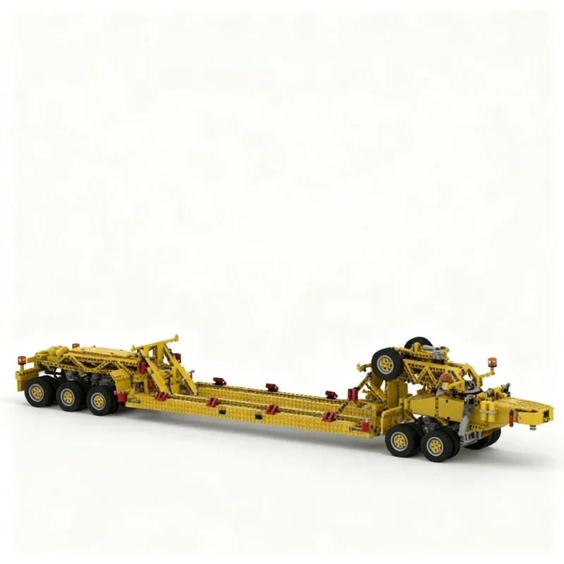 

2747PCS Oshkosing M911 Heavy Equipment Transporter Tractor Truck Low Trailer Model Creative Ideas Assembly Building Blocks Gift