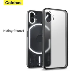 TPU Bumper +PC Back Shell Cover For Nothing Phone 1 2 One Two Protective Case Coque Back Bag 360 Matte PC+TPU Armor Funda Shell