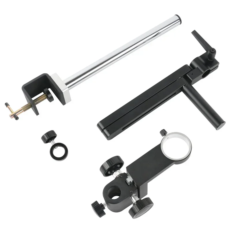 Imagem -06 - Suporte de Braçadeira Articulada Ajustável Suporte de Lente C-mount Câmera de Vídeo Trinocular Suporte para Tripé 50 mm 76 mm