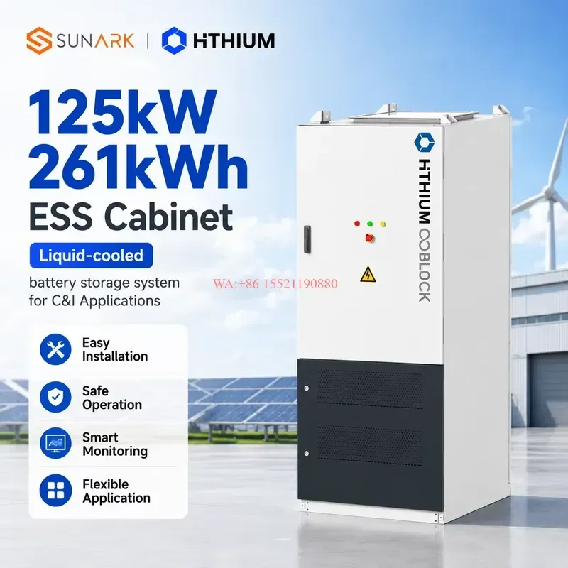 WMWMNU 125kW 261kWh Energy Storage Container Cabinet with HiTHIUM Cells for Commercial Solar Farm and Industrial Microgrid