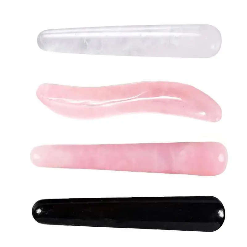 

Натуральный кварцевый массажер-палочка для йони, кристаллическая массажная палочка для точечного массажа, акупунктурная ручка, скребок для лица, инструмент для ухода за глазами и красоты